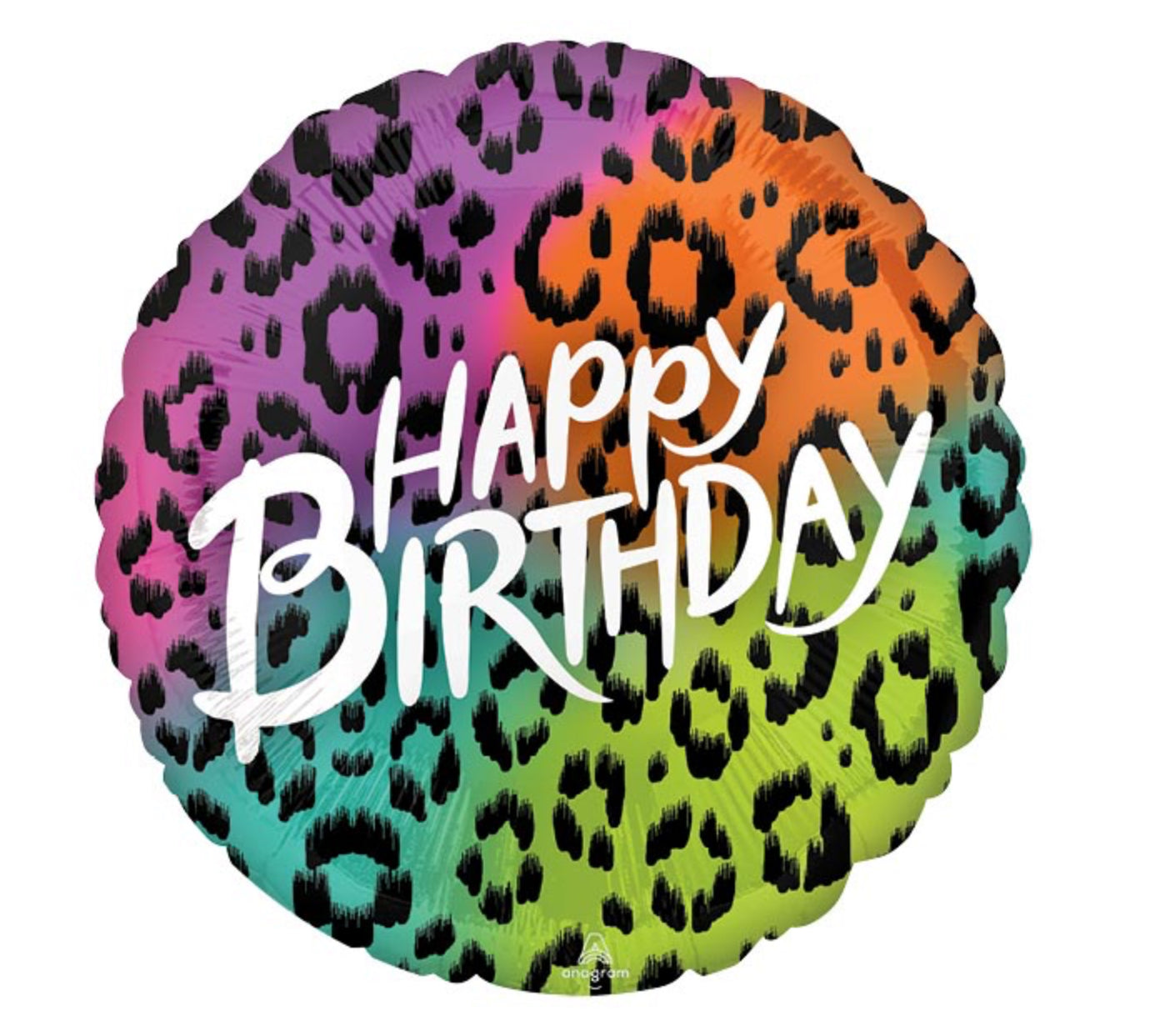 Anagram 28" Happy Birthday Jumbo Wild Child Foil Balloon